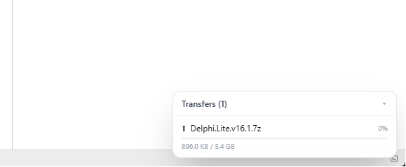 Drag and drop file upload with transfer panel